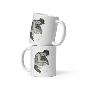 Egon Schiele Zeichnungen I (Drawings 1) 1917 Art Mug - Premium Ceramic Mug with High Gloss Finish - Dishwasher & Microwave Safe - 11oz & 15oz Sizes