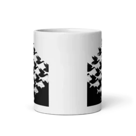 MC Escher Sky and Water I Art Mug - Ceramic Mug with High Gloss Finish, Dishwasher & Microwave Safe