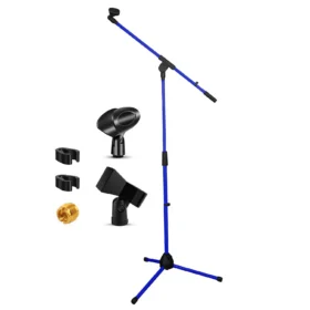 5Core Tripod Mic Stand - Adjustable Holder & Floor Microphone Boom Arm for Stage & Studio Use