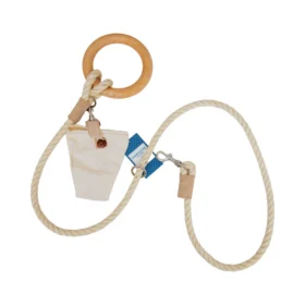 Country Living Eco-Friendly Carbon Neutral Dog Leash with Vegan Leather Trim & Storage Bag Sustainable and Stylish Walks