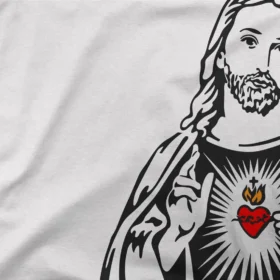 Jesus Christ Minimalist Sacred Heart T-Shirt Soft, Stylish, Faith-Inspired Apparel