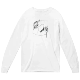 MC Escher Hand Drawing Hand Art Long Sleeve T-Shirt - Premium Cotton, Iconic Design, Perfect for Art Lovers