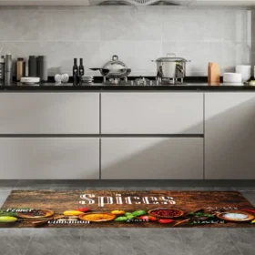 Spices 19.6 in. x 55 in. Anti-Fatigue Kitchen Runner Mat