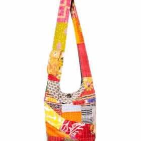 Kathmandu Collection Kantha Patchwork Hobo Bag